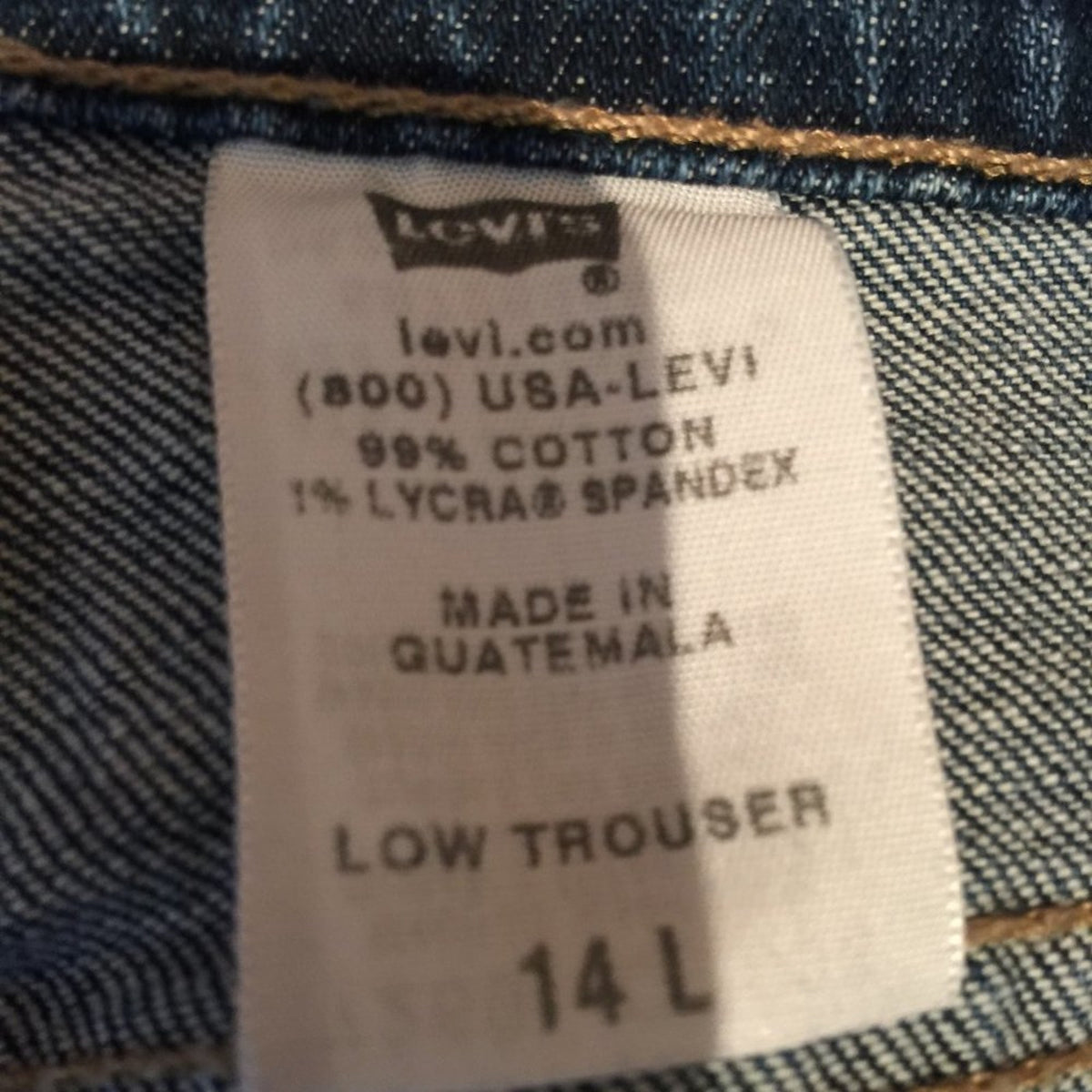 Levi Strauss & Co Nouveau Stretch Low Trouser Stretch Boot Cut Jeans 14 Long