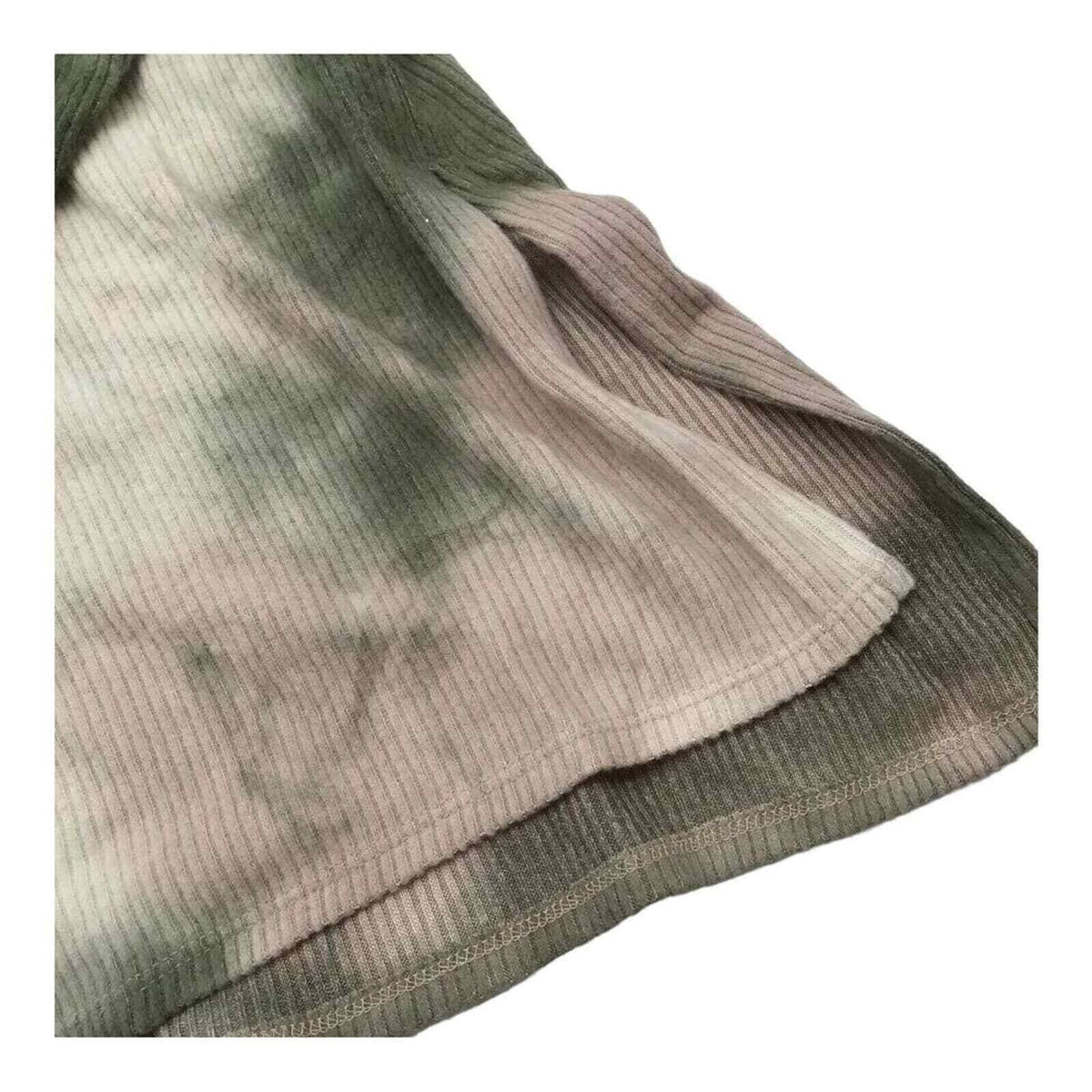 Status by Chenault Tunic Top Oversize Size Medium Olive and Cream Tie Dye NWT