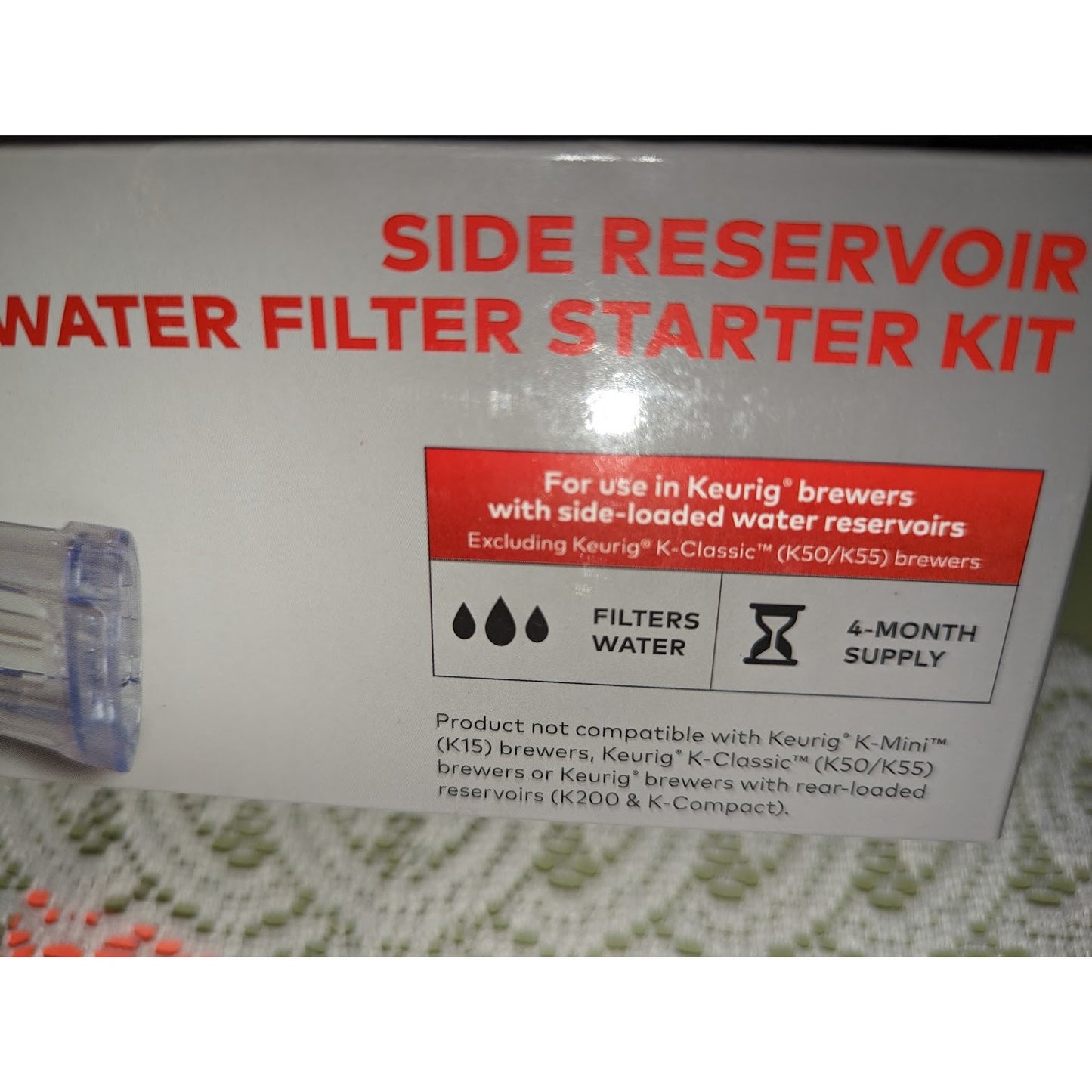 Keurig Side Reservoir starter kit water filter assembly 2 water filter cartridge