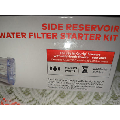 Keurig Side Reservoir starter kit water filter assembly 2 water filter cartridge