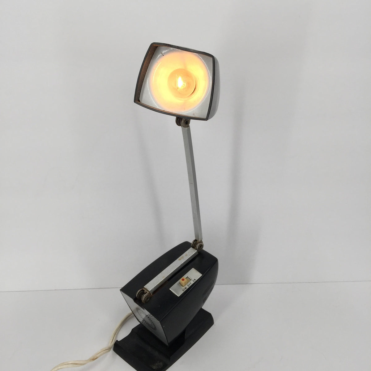 Vintage Mid Century French Industrial Desk Lamp Electrical Gooseneck Lamp