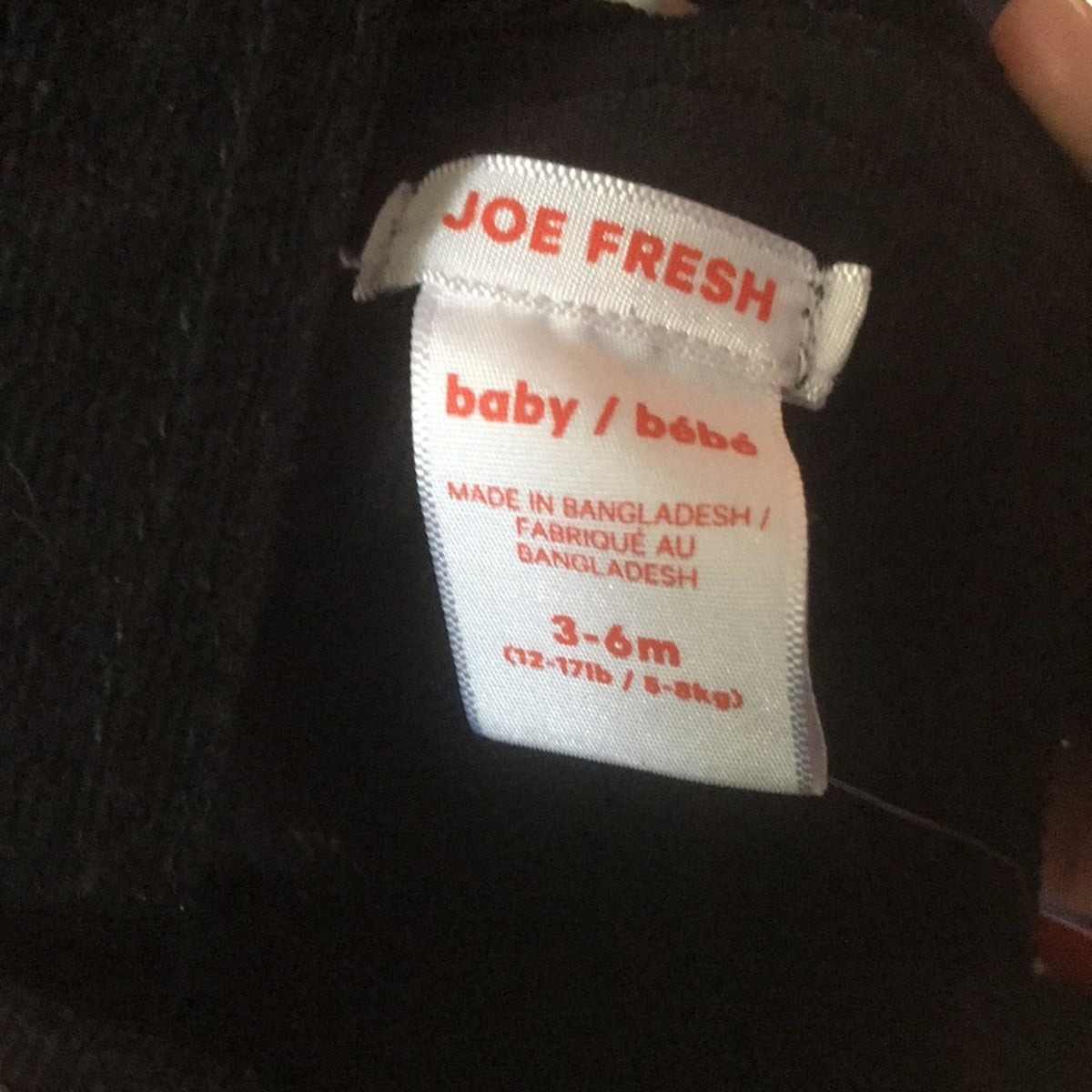 Joe Fresh NEW Kids Black Corduroy Overalls 3-6 Months