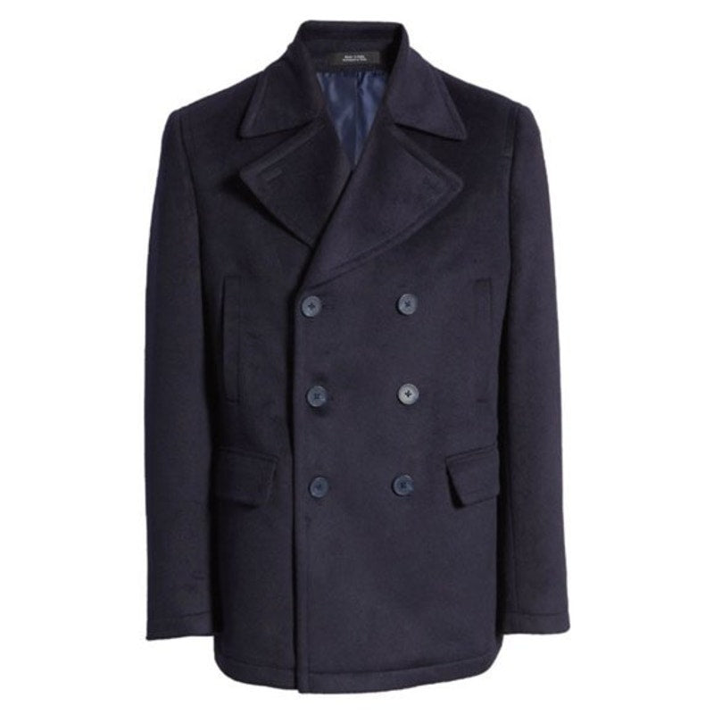 Nordstrom Double Breasted Peacoat Navy Size XL bLAZER jacket coat NEW $199