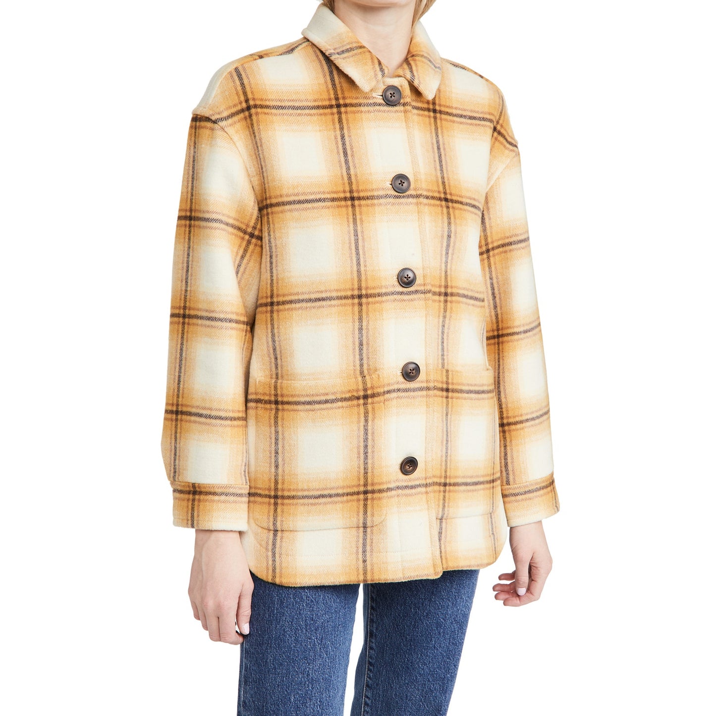Madewell Walton Plaid Flannel Shirt Jacket Sz Medium in Berean Plaid NWT