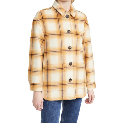 Madewell Walton Plaid Flannel Shirt Jacket Sz Medium in Berean Plaid NWT