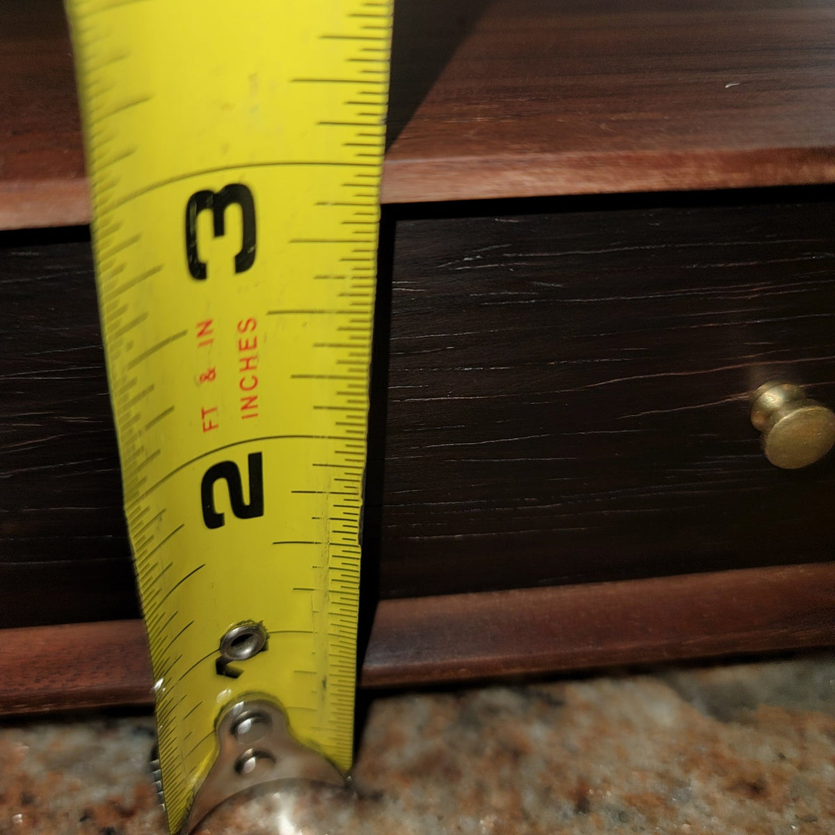 Walnut handmade Valet box brass hardware jewelry keys  change stash Vanity