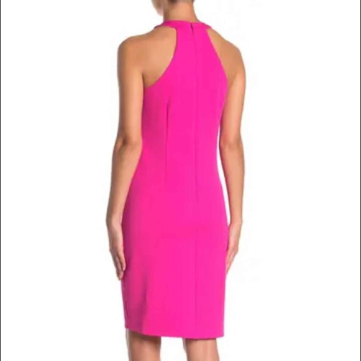 Trina Turk Pink Honor Keyhole Cutout Sheath Dress Size 2