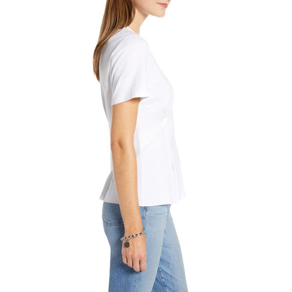 Treasure & Bond NWT White Corset Detail T-Shirt Size Small
