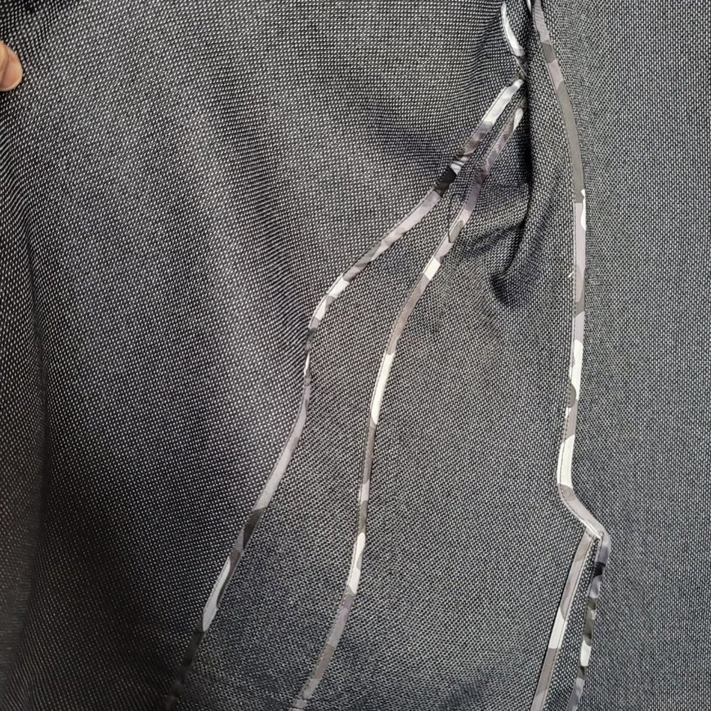 Report Collection Pin Dot Woven Blazer Side Vents Extra Large XL Casual NEW Gray