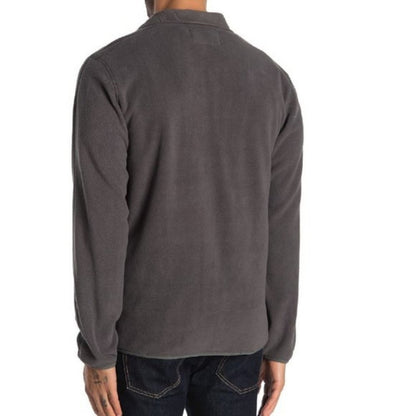 NEW VintageBrand 1946 Gray Partial Zip Fleece Sweater Large PULLOVER activewear