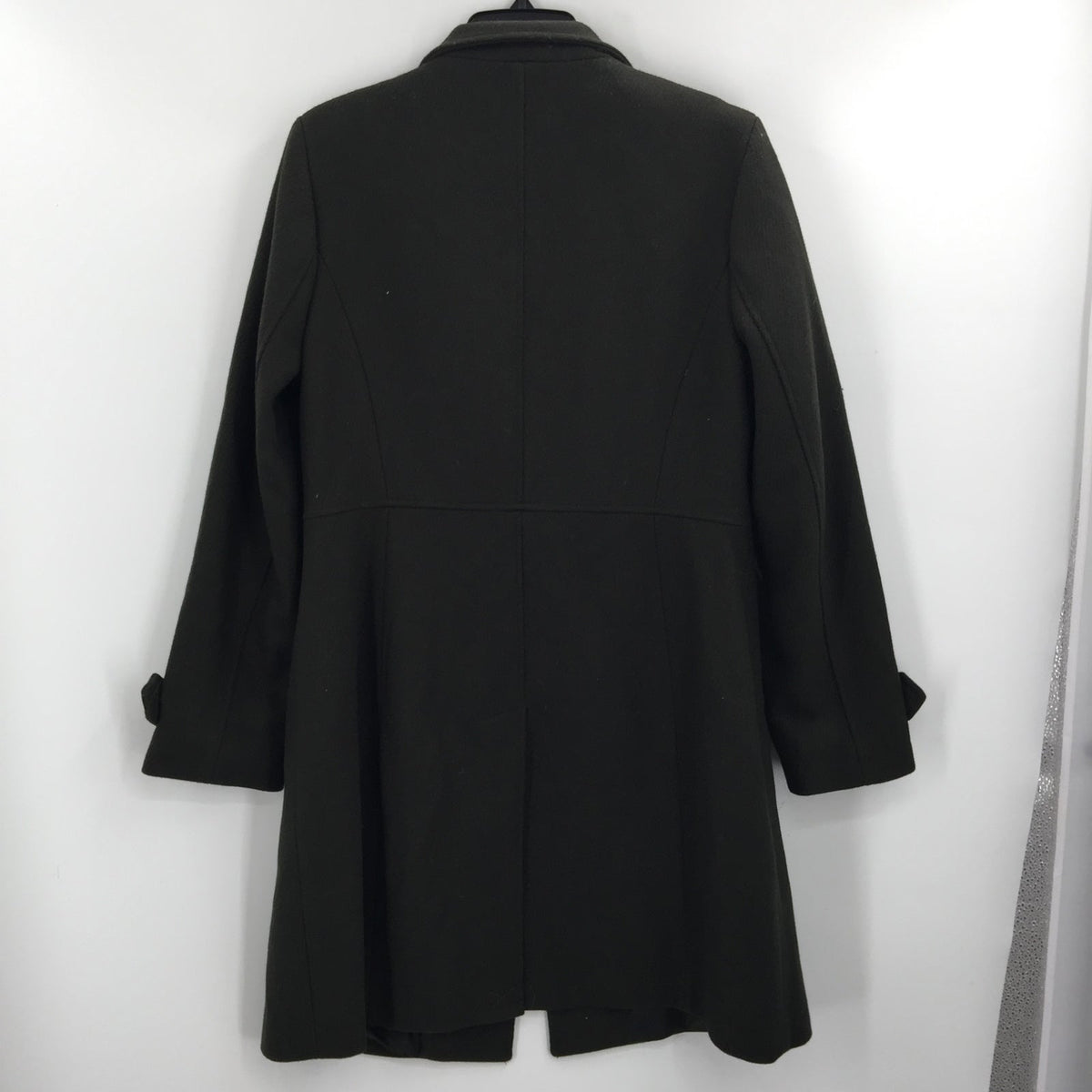 Lauren Ralph Lauren Stand Collar Wool Blend Military Coat Jacket Moss Green 10