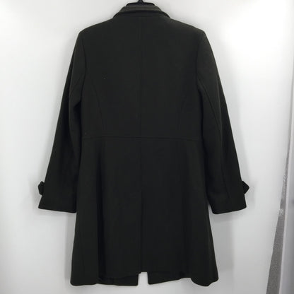 Lauren Ralph Lauren Stand Collar Wool Blend Military Coat Jacket Moss Green 10