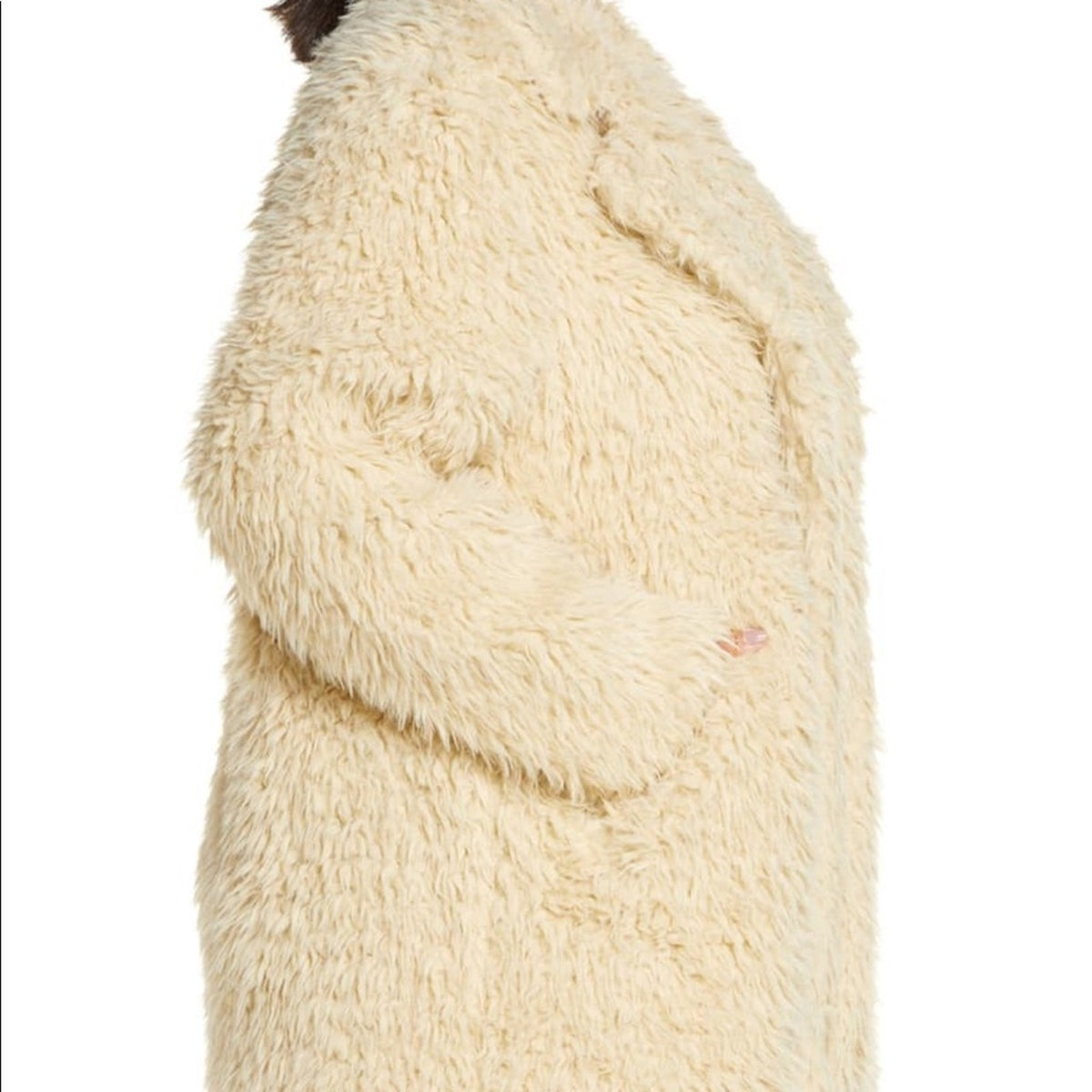 BP NEW Shaggy Faux Fur Teddy Coat Size Medium Jacket NEW Winter Pockets