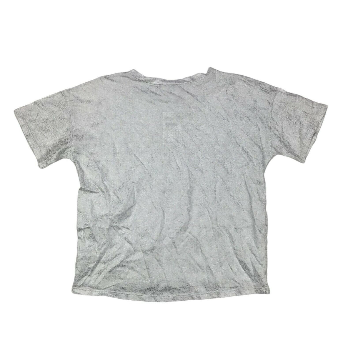 Harper Canyon Short Sleeve Tee White & Silver Hologram Metallic Extra Large NWT