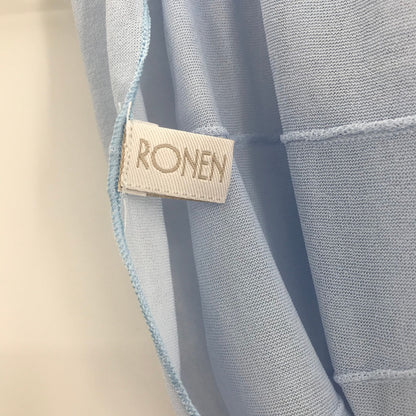 Ronen Chen 2 Piece Skirt & Matching Scarf A-Line Midi Skirt Blue Size 5