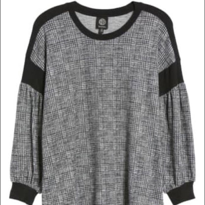 Bobeau NEW Blouson Sleeve Fleece Knit Top Size XS