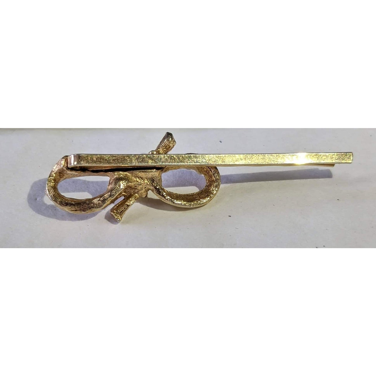 Vintage Faux Pearl Knot Goldtone Hair Pin