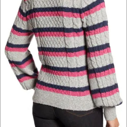 Halogen X Atlantic-Pacific Cable Knit Sweater S