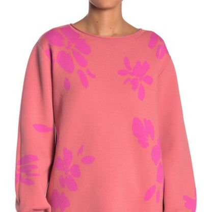 14th & Union XS Coral Pink Knit Pullover Sweater Crew Neck Extra Small Petite