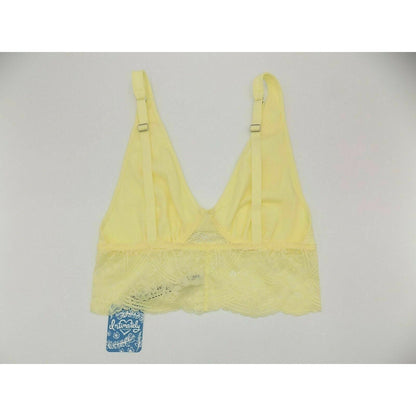 Free People Lace Teegan Bralette Daybreak Bra Small Yellow Cami Top Layering
