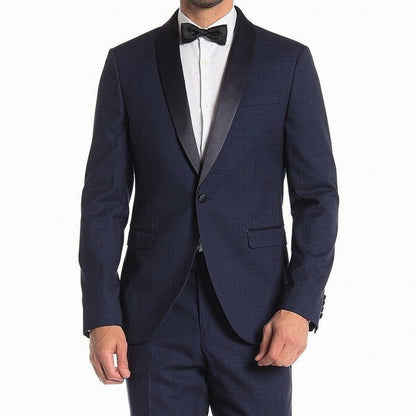 14th Union Blazer One  Button Shiny Lapel Tuxedo Jacket Coat Blazer Size 40L NEW