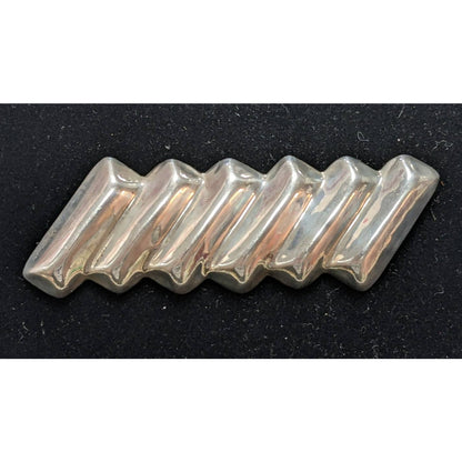 Vintage 925 Abstract Sterling Silver Deco Art Abstract Pin Brooch Taxco Mexico
