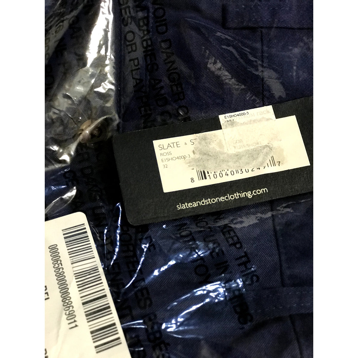 Slate & Stone NWT Cotton Ross Shorts Color Cobalt Blue Men's Size 32