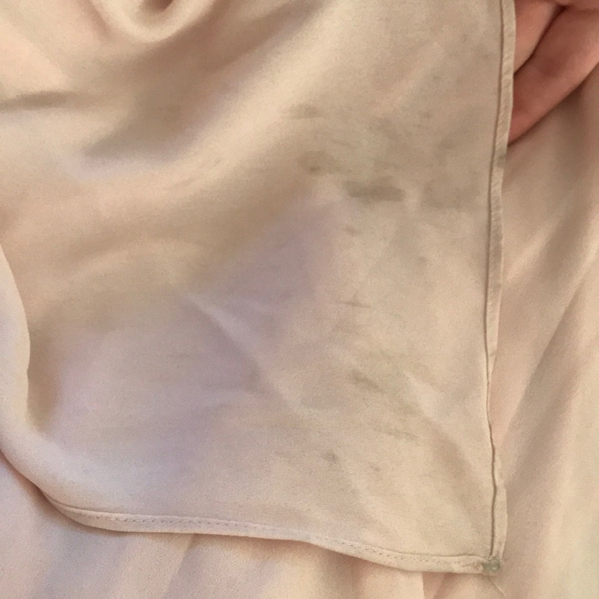 WAYF Penny One Shoulder Gown DAMAGED hem due to rolling rack never worn LARGE