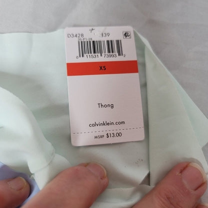 NWT Calvin Klein Invisibles Sissy Thong Panty Pack of 2 Size XSmall