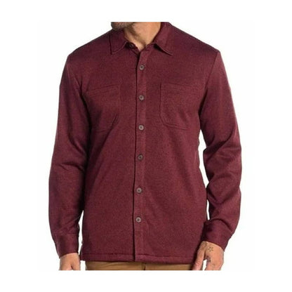 Weatherproof Mens Faux Fur-Lined Button Shirt Sz XL/Extra Large Red Mahogany NWT