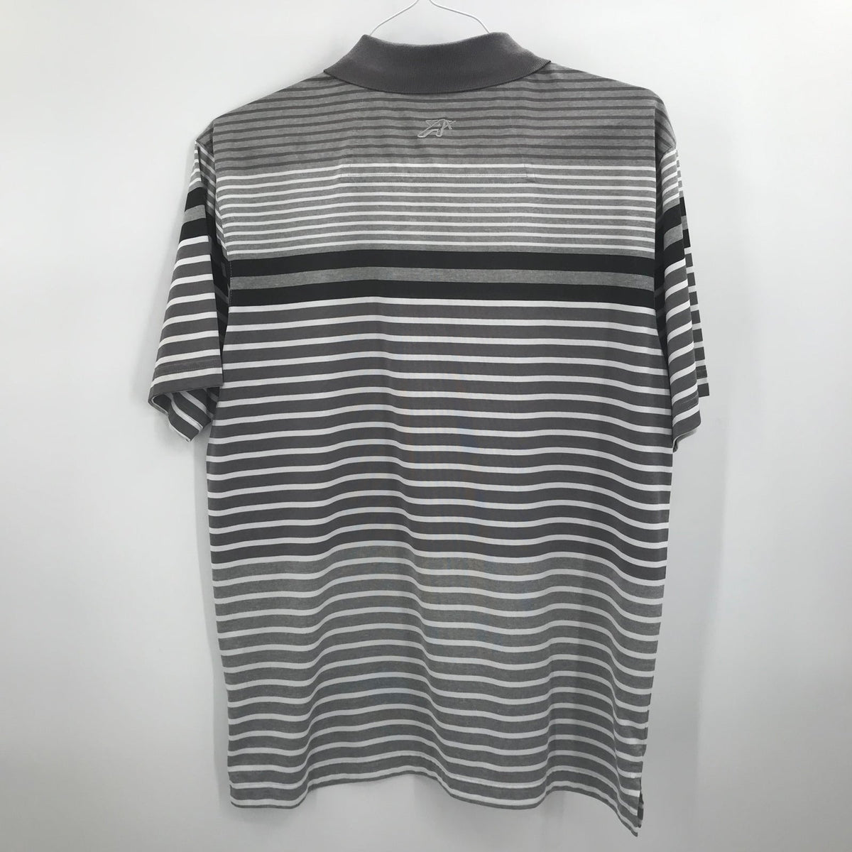 LOT GOLF MEDIUM Short Sleeve Striped 4 Polo Shirts Collared Neck