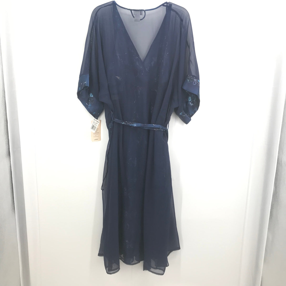 Cinema Floral LARGE Sleeveless Plunge Neck 2 pc. Sleepwear Lingerie robe nightie