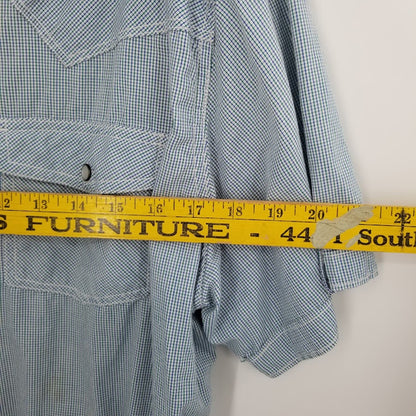 Urban Pipeline Vintage Pearl Snap Button Up Short Sleeve Shirts Extra Large XL