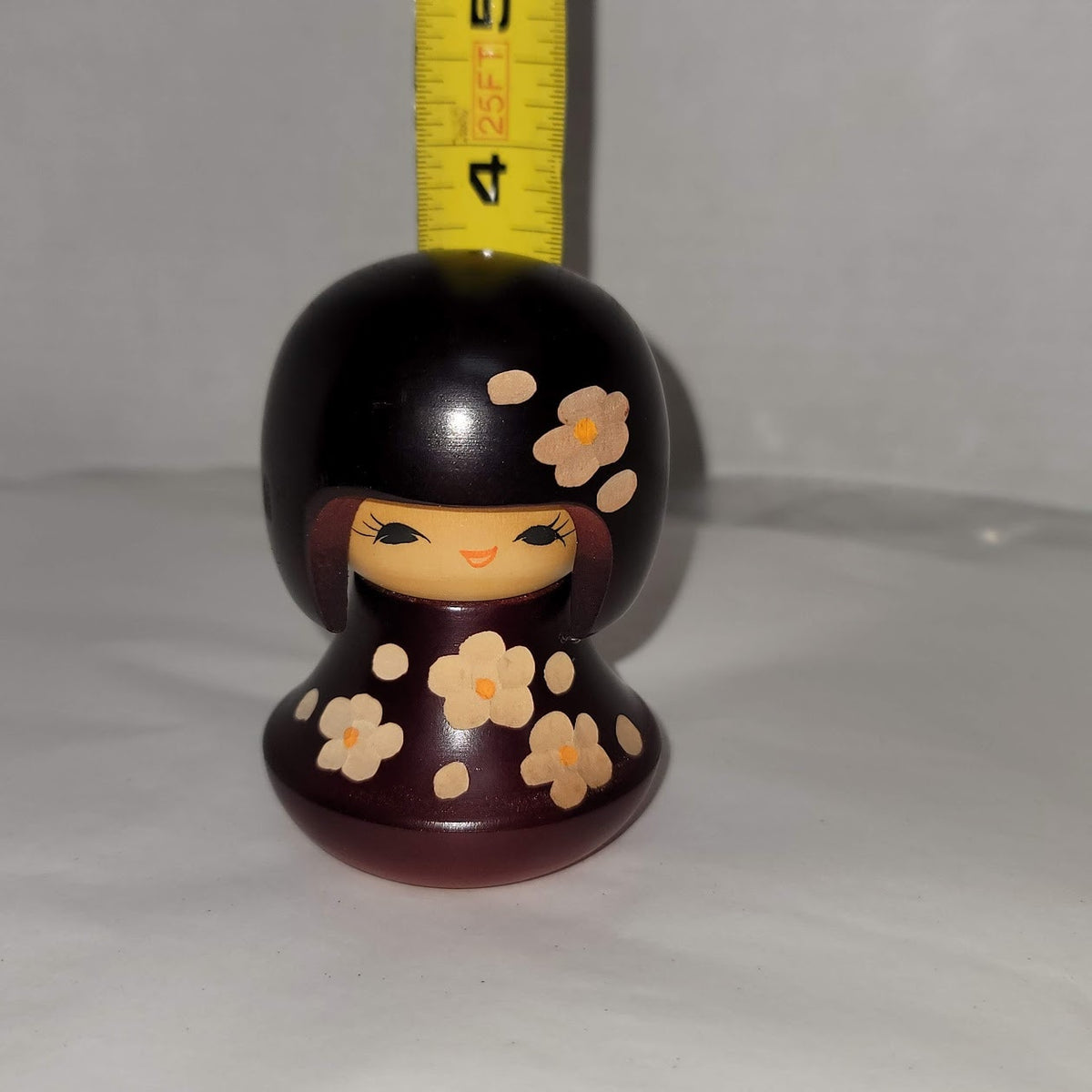 Kosheshi Small Flower child Baby Toddler girl handpainted Handmade Wood Toy Doll