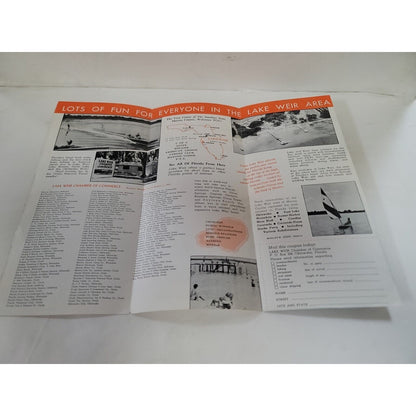 1960s LAKE WEIR brochure MARION COUNTY Commerce Old FLORIDA History Business