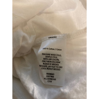 Chelsea28 Ruched Sides Mock Neck Long Sleeve Top Size Small White NWT