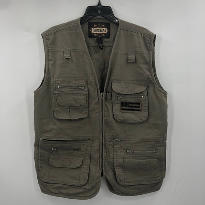 GUIDE GEAR Men's Full Zip Concealment, Photography, Shooting Vest Green Size L