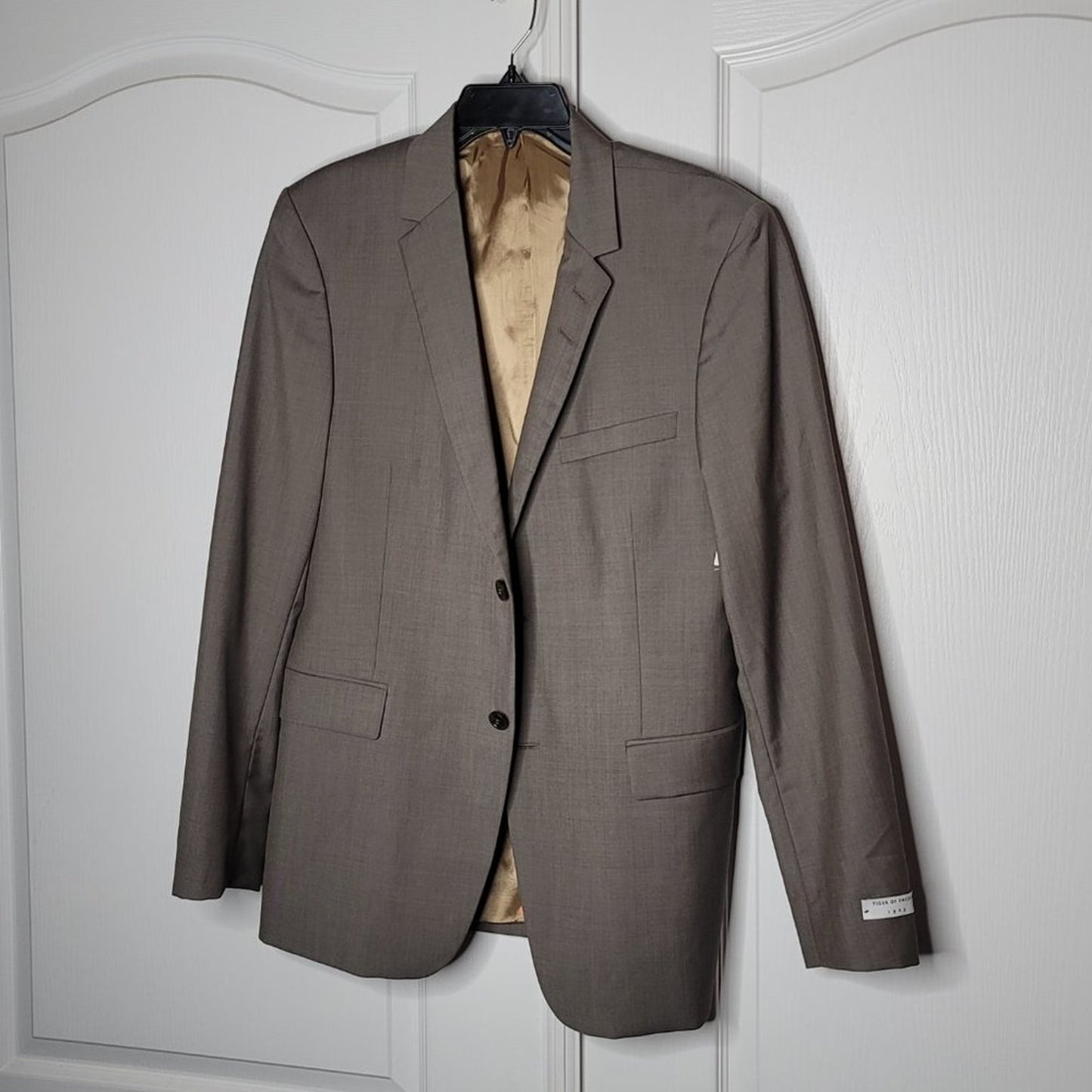 Tiger of Sweden Gray Blazer Fully Lined Size 54 Mens Coat Jacket Dress Wool