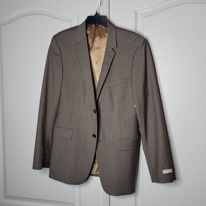 Tiger of Sweden Gray Blazer Fully Lined Size 54 Mens Coat Jacket Dress Wool
