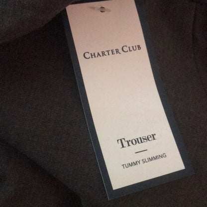 Charter Club NEW Gray Belted Heather Pants Size 12