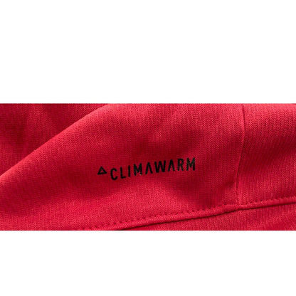 Adidas Climawarm Pullover Drawstring Graphic Hoodie Size Medium Red NWT