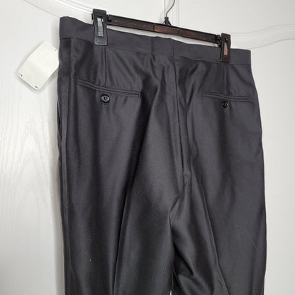 Penguin Tuxedo Slim Fit Stretch Wool Black Dress Pant 31" x 36" NEW satin stripe
