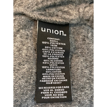 Union Turner Quarter-Zip Pullover Hoodie Jacket Sz Medium Charcoal Heather NWT