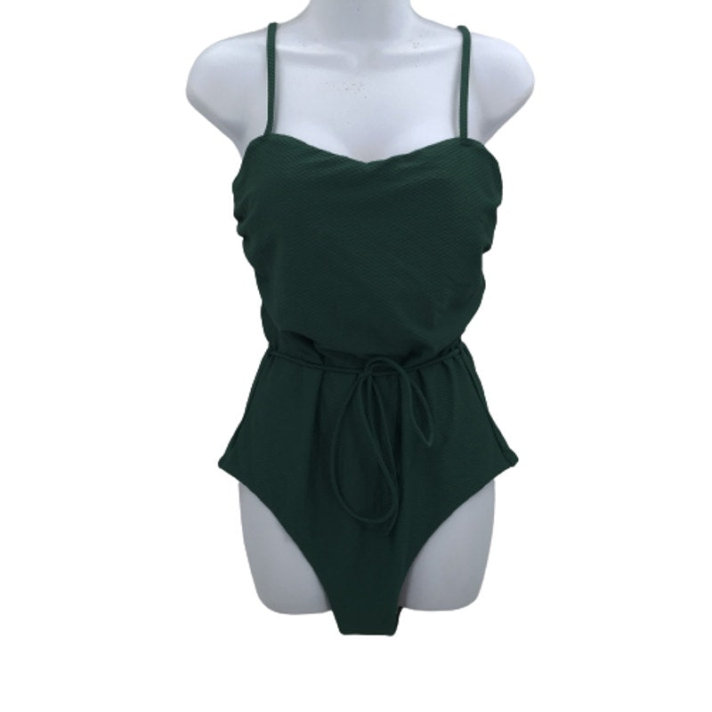 Chelsea28 Easy Tie One-Piece Swimwear Swimsuit Sweetheart Neck Size Large NWT