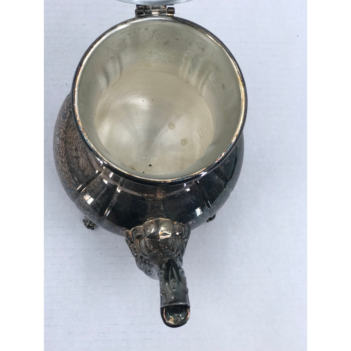 Towle Silverplated Vintage Tea Pot kettle Teapot handle Shell footed