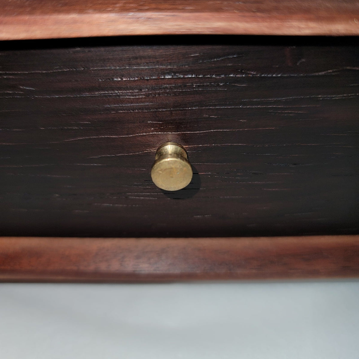 Walnut handmade Valet box brass hardware jewelry keys  change stash Vanity