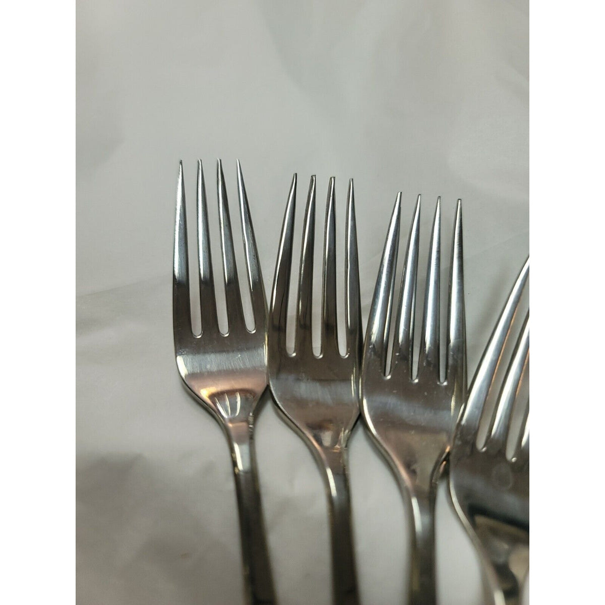 American Stainless Flair Forks 2 Salad 6 Dinner Knives Lot Of 8 Flatware MCM