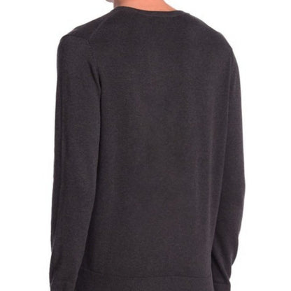 Joe Fresh XXL Pullover Sweater Long Sleeve V-Neck Rib Knit Heathered Charcoal
