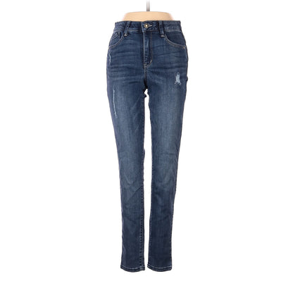 Wit & Wisdom Jeans Size 0 Blue Distressed Denim Skinny Mid Rise Pants