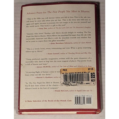 The Five People You Meet in Heaven Mitch Albom Hardback Religious Fiction Novel